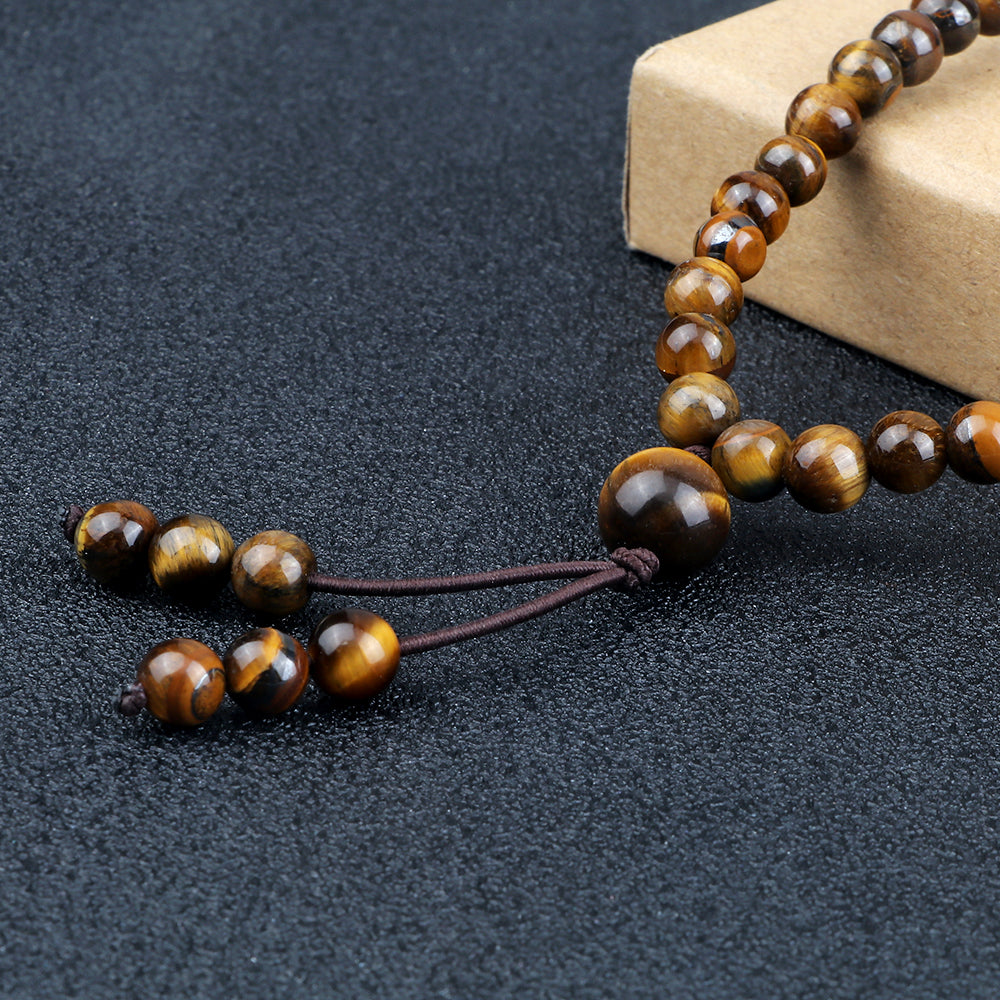 108 Tiger's Eye Beads Mala Bracelet