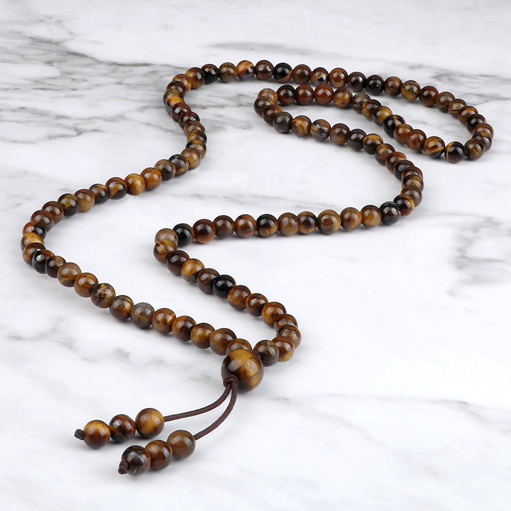 108 Tiger's Eye Beads Mala Bracelet