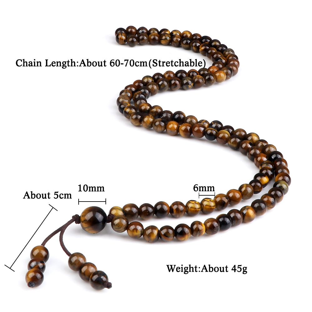 108 Tiger's Eye Beads Mala Bracelet