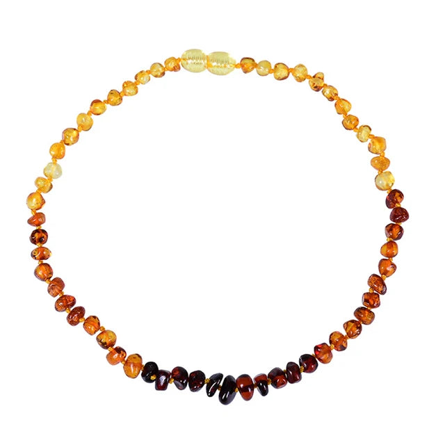 Baltic Amber Necklace w/ Chakra Stones