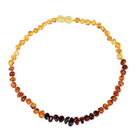 Thumbnail for Baltic Amber Necklace w/ Chakra Stones