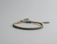 Thumbnail for Tibetan Buddhist Handmade Knots Lucky Rope Bracelets - Happiness