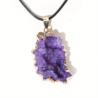 Thumbnail for Natural Geode Stone Pendant Necklace