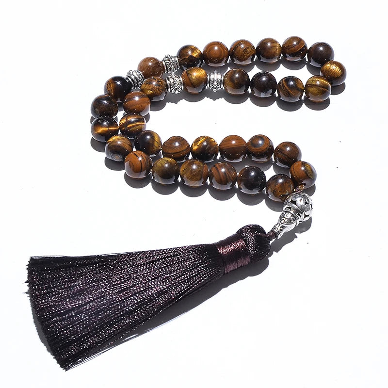 Natural Stone 33 Prayer Bead Islamic Tasbih