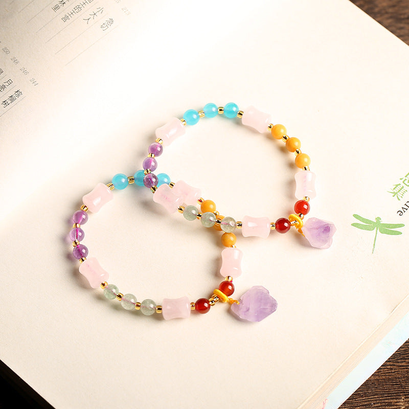 Multicolor Amethyst Bracelet