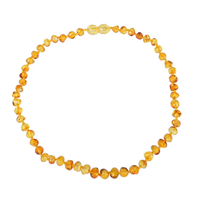 Baltic Amber Necklace w/ Chakra Stones