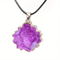 Thumbnail for Natural Geode Stone Pendant Necklace