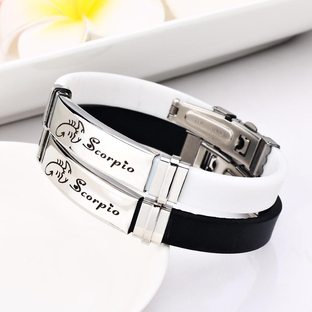 Stylish 12 Constellations Stainless Steel Bracelets