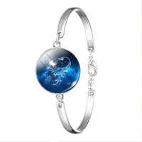 Thumbnail for 12 Zodiac Sign Bracelet Glass Charm Bracelet