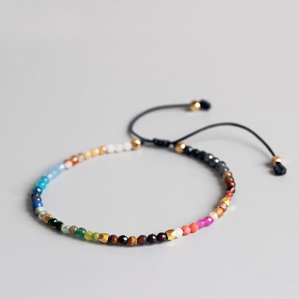 12 Constellation Lucky Stone Slim Bracelet