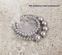 Thumbnail for Stainless Steel Edc LARGE BALL Multi Purpose Bracelet /Necklace -4 Ball Options