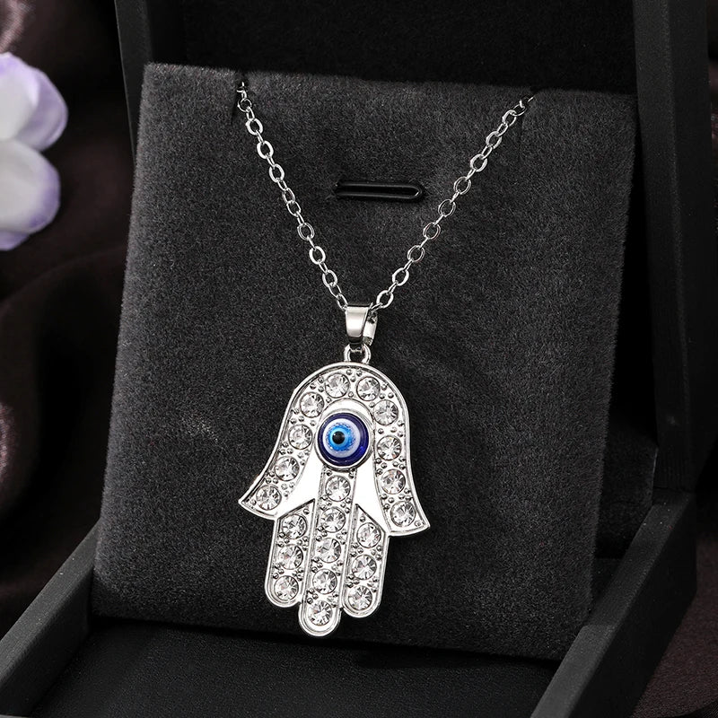 Hand of Fatima and Evil Eye Necklace