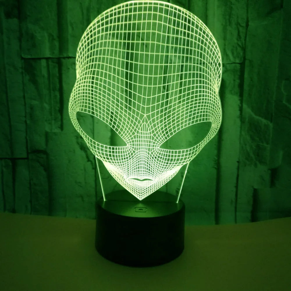 3D LED Alien Matrix Table Lamp