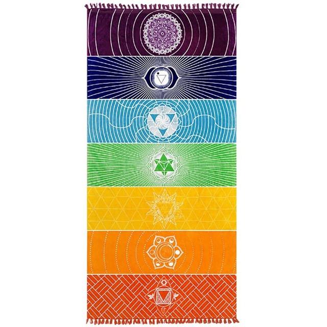 Colorful Rainbow Chakra Tapestry