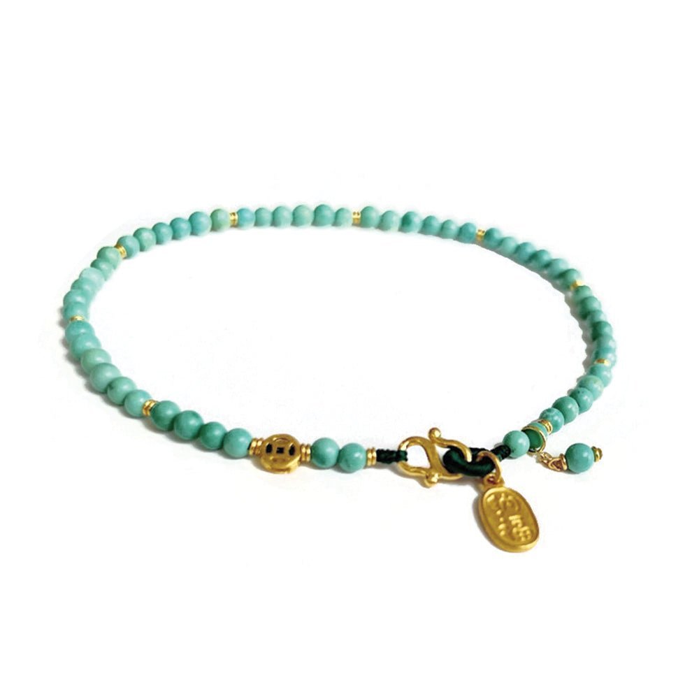 14k Natural Turquoise Bracelet