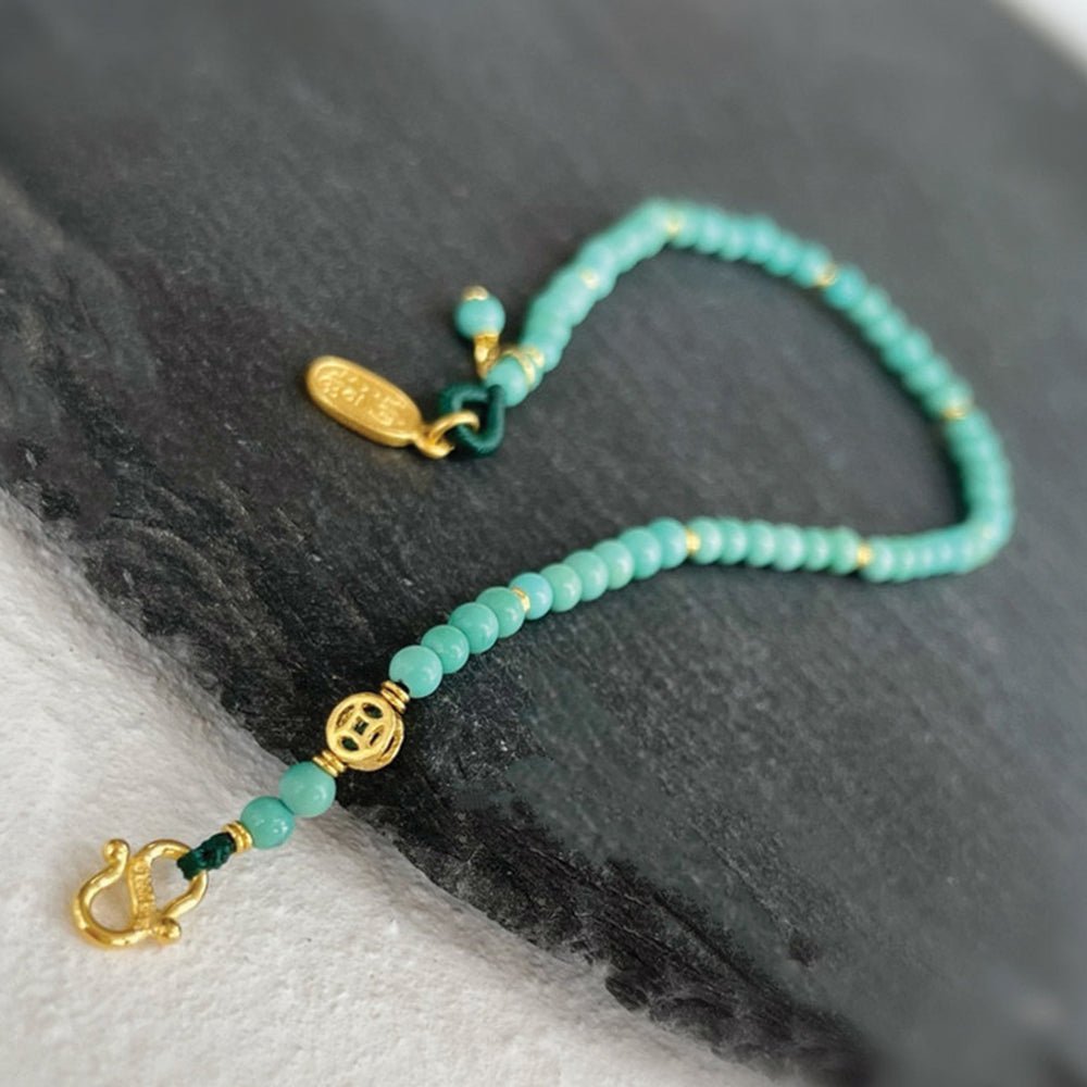 14k Natural Turquoise Bracelet