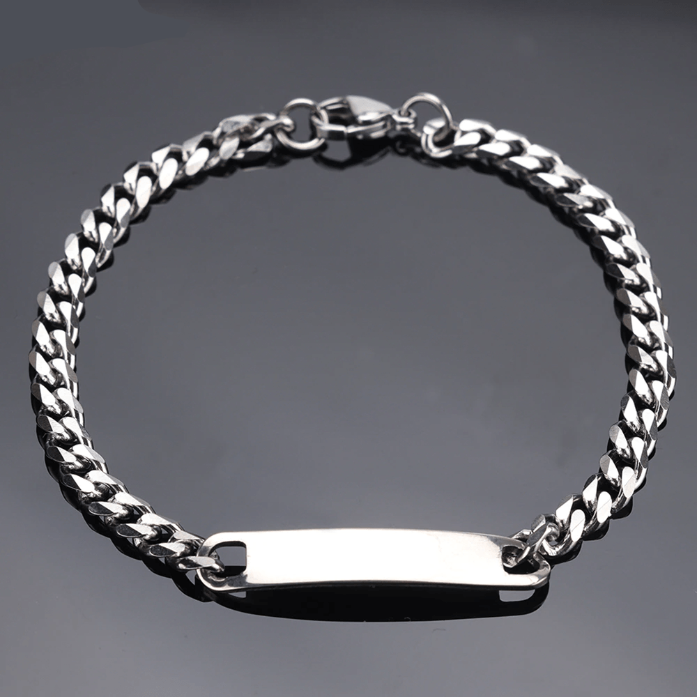 Stainless Steel Custom Spotify Code 'Replay' Bracelet