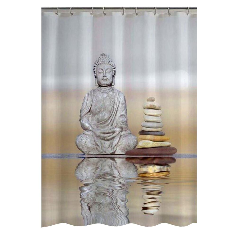 Calming Buddha Shower Curtain