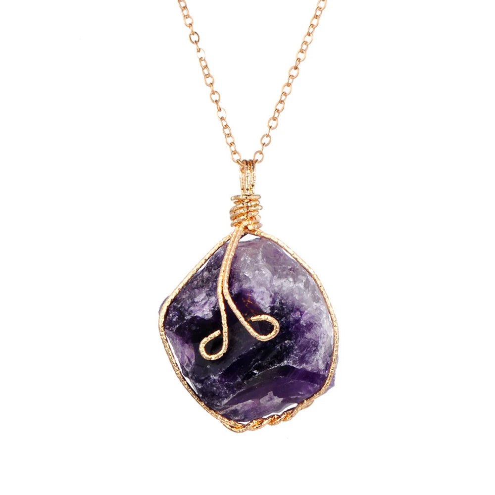 Raw Amethyst Necklace