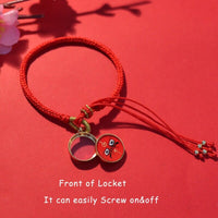 Thumbnail for Handmade Tibetan Bracelet with Fillable Glass Locket for Memorial Keepsake