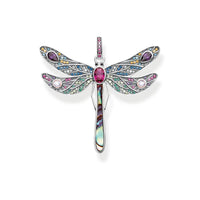 Thumbnail for Silver & Zirconia Bohemia Dragonfly Pendant Necklace