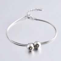 Thumbnail for THAI SILVER Simplistic 2 Bell Bracelet YourSoulPlace