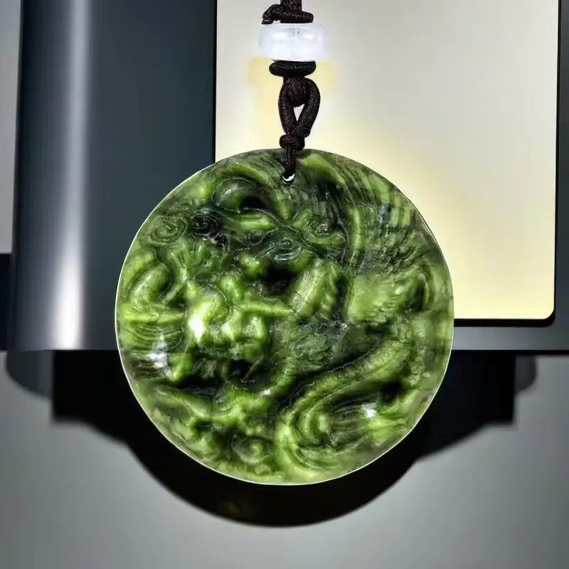 Natural Jade Tai Chi Yin & Yang 'INNER PEACE' Necklace YourSoulPlace