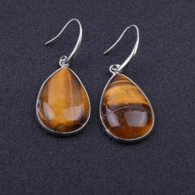 Lily Tiger Eye Drop Earrings