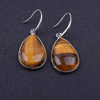 Thumbnail for Lily Tiger Eye Drop Earrings