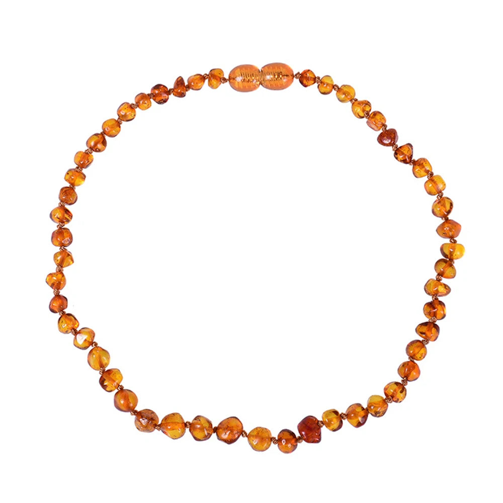 Baltic Amber Necklace w/ Chakra Stones