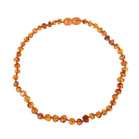 Thumbnail for Baltic Amber Necklace w/ Chakra Stones