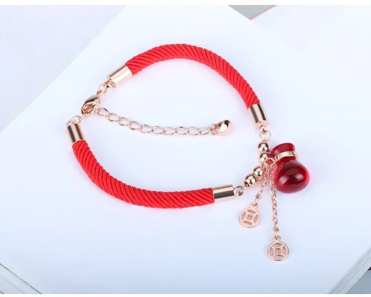 Lucky Red Money Bag Bracelet YourSoulPlace.com