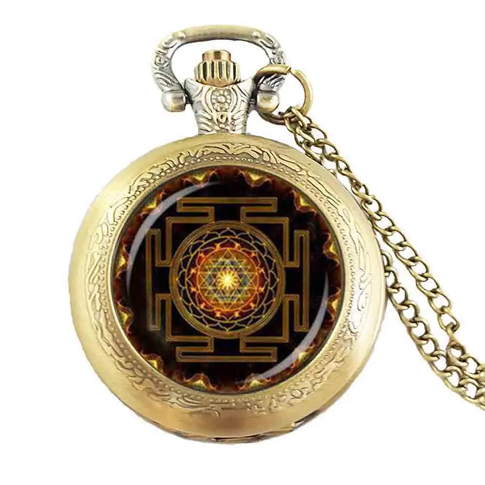 Sri Yantra Pendant Necklace with Locket