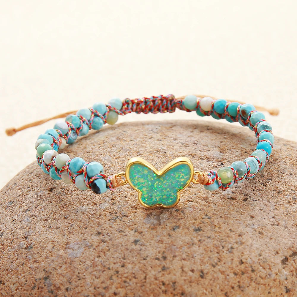 Spring Opal Butterfly Bracelet