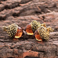 Thumbnail for Glass Acorn Water Drop Spiritual Growth Pendant Necklace