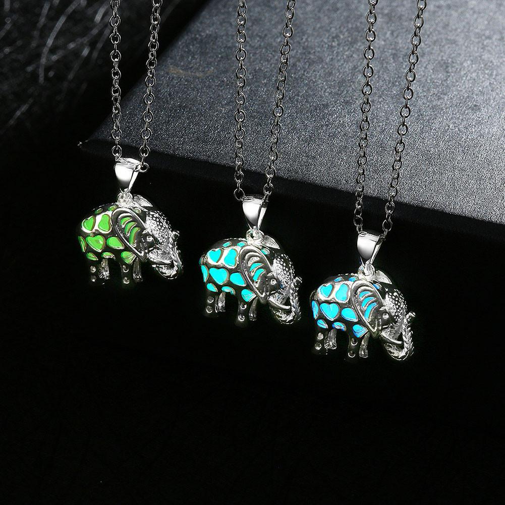 Glow Elephant  Necklace