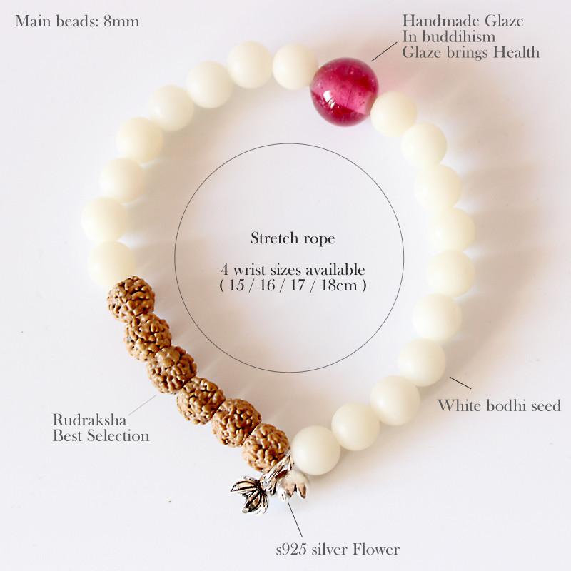 Bodhi and Rudraksha Seed Balancing and Meditation Bracelet