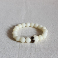 Thumbnail for 10 mm White Bodhi Seeds Bracelet