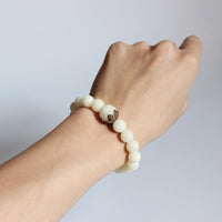 Thumbnail for 10 mm White Bodhi Seeds Bracelet