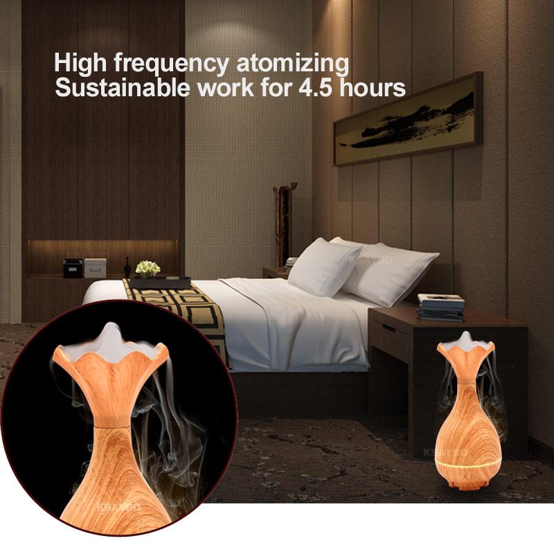 Wood Grain Magic Bottle Aromatherapy Essential Oil Diffuser and Humidifier