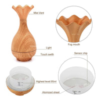 Thumbnail for Wood Grain Magic Bottle Aromatherapy Essential Oil Diffuser and Humidifier