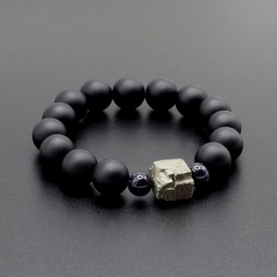 Unique Pyrite Meteorite  Natural Guardian Stone Bracelet