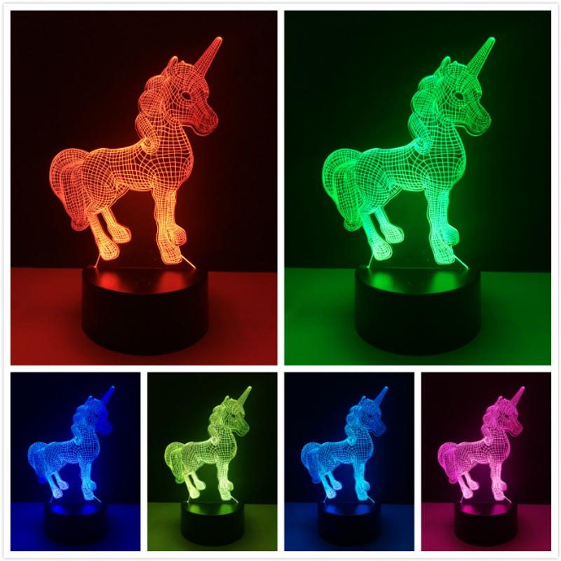 Unicorn 3D LED Lamp Nightlight