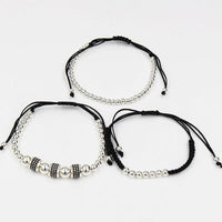 Thumbnail for Luxury 3pc CZ & Copper Bead Bracelet Set- Silver, Gold, Rose & Black Options