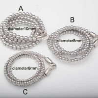 Thumbnail for EDC Stainless Steel Bead Multi Functional Bracelet on High Tensile Steel Rope-6, 8 or 10mm Beads