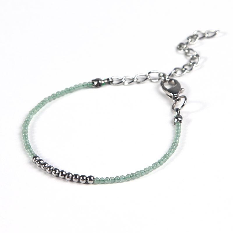 Cutie Pie Miniature NATURAL HEALING GEMSTONE & Steel Bracelet- SAVE $$ on Bundles!