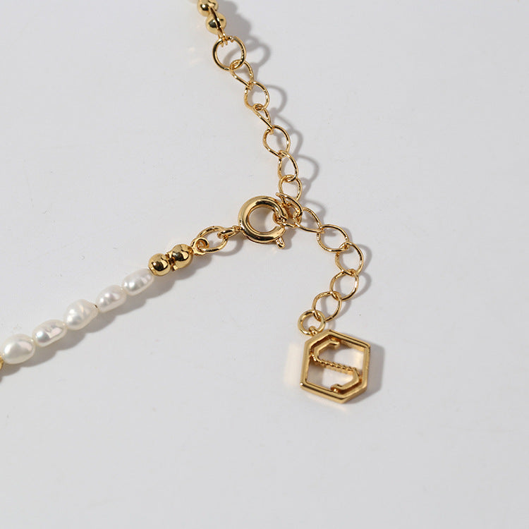 Letter Freshwater Pearl Necklace