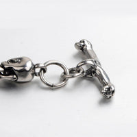 Thumbnail for Titanium Steel  Skull  Link Chain Bracelet