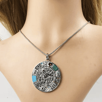 Thumbnail for Silver & Zirconia Vintage Evil Eye Pendant Necklace in Silver