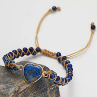 Thumbnail for Unique Blue Opal Braided Bracelet YourSoulPlace.com